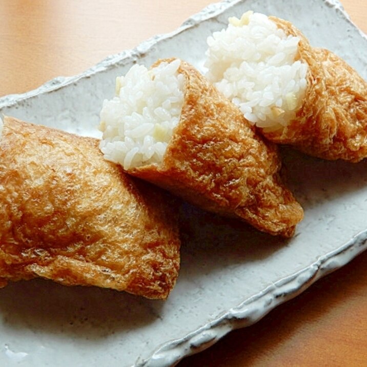 甘すぎない❤いなり寿司♪（油揚げ、ポン酢、麺つゆ）